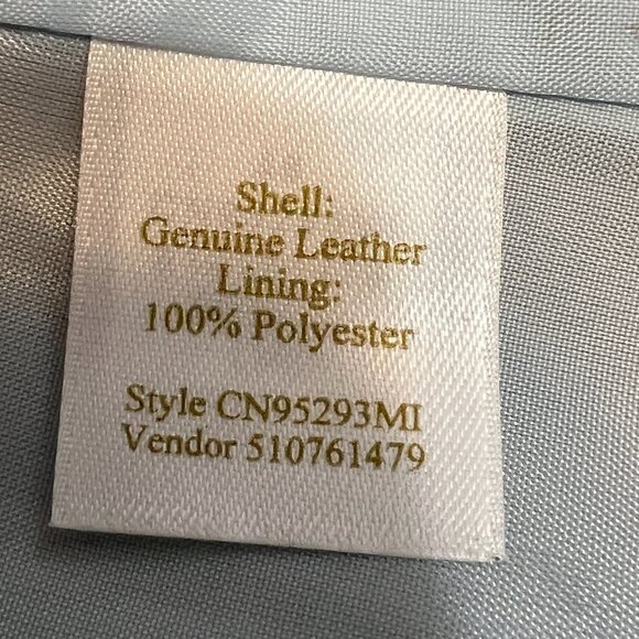 Caslon Women's Genuine Leather Jacket Button Blue Size Small - Picture 5 of 14